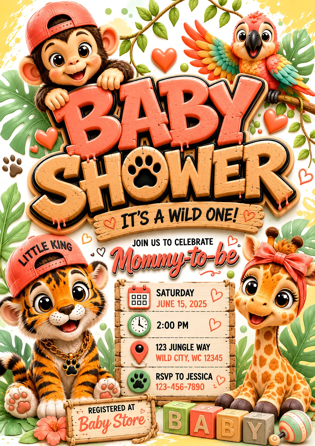 Baby shower invitation